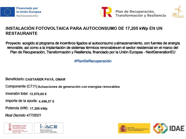 Instal·lació fotovoltaica per a autoconsum